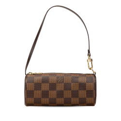 Louis Vuitton B Louis Vuitton Brown Damier Canvas Canvas Damier Ebene Papillon Pochette France