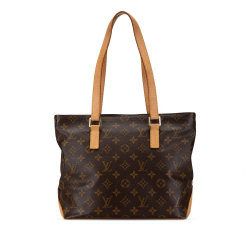 Louis Vuitton B Louis Vuitton Brown Monogram Canvas Canvas Monogram Cabas Piano France