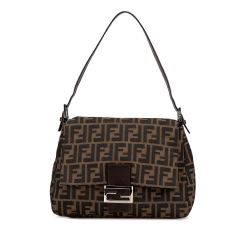 Fendi B Fendi Brown Canvas Fabric Zucca Mamma Forever Italy