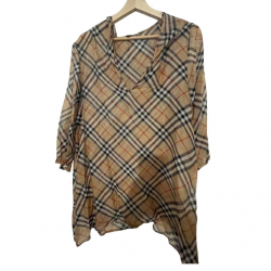 Burberry Robe en coton Check