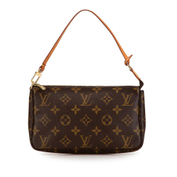 Louis Vuitton AB Louis Vuitton Brown Monogram Canvas Canvas Monogram Pochette Accessoires France