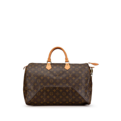 Louis Vuitton B Louis Vuitton Brown Monogram Canvas Canvas Monogram Speedy 40 France