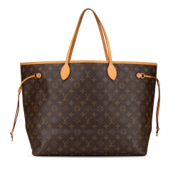 Louis Vuitton B Louis Vuitton Brown Monogram Canvas Canvas Monogram Neverfull GM France