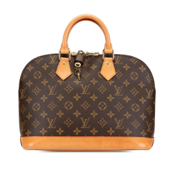 Louis Vuitton B Louis Vuitton Brown Monogram Canvas Canvas Monogram Alma PM France