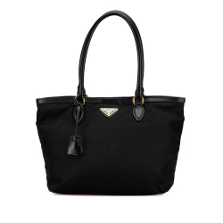 Prada B Prada Black Nylon Fabric Tessuto Tote India