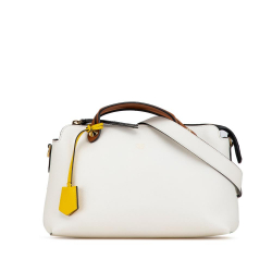 Fendi B Fendi White Calf Leather Medium By The Way Satchel Italy