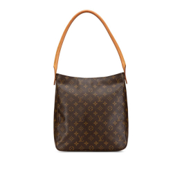 Louis Vuitton B Louis Vuitton Brown Monogram Canvas Canvas Monogram Looping GM France