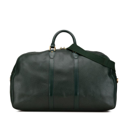 Louis Vuitton B Louis Vuitton Green Dark Green Taiga Leather Leather Taiga Kendall GM France