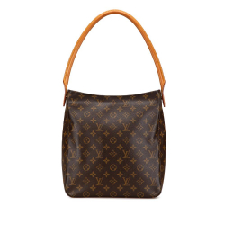 Louis Vuitton B Louis Vuitton Brown Monogram Canvas Canvas Monogram Looping GM United States