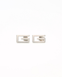 Gucci Square G Logo Silver Earrings