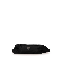 Prada AB Prada Black Nylon Fabric Tessuto Belt Bag Italy