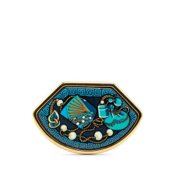 Hermès AB Hermès Blue with Gold Enamel Other Brooch France