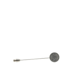 Hermès AB Hermès Silver Palladium Metal Plated Clou de Selle Stick Pin Brooch France