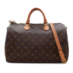 Louis Vuitton B Louis Vuitton Brown Monogram Canvas Canvas Monogram Speedy Bandouliere 35 France