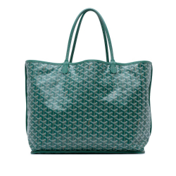 Goyard AB Goyard Green Coated Canvas Fabric Goyardine Reversible Anjou GM France