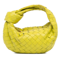 Bottega Veneta B Bottega Veneta Yellow Neon Yellow Nappa Leather Leather Mini Nappa Intrecciato Jodie Italy