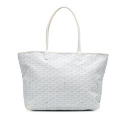 Goyard AB Goyard White Coated Canvas Fabric Goyardine Artois MM France