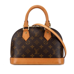 Louis Vuitton B Louis Vuitton Brown Monogram Canvas Canvas Monogram Alma BB United States