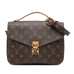 Louis Vuitton B Louis Vuitton Brown Monogram Canvas Canvas Monogram Pochette Metis France