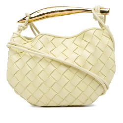 Bottega Veneta Yellow Baby Lambskin Intrecciato Sardine Bag Italy