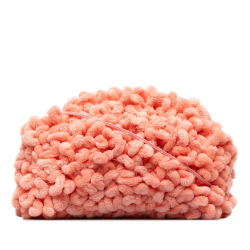 Bottega Veneta AB Bottega Veneta Pink N/a Fabric Chenille The Mini Pouch Italy