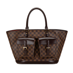 Louis Vuitton B Louis Vuitton Brown Damier Canvas Canvas Damier Ebene Manosque GM France