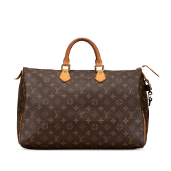 Louis Vuitton B Louis Vuitton Brown Monogram Canvas Canvas Monogram Speedy 35 France