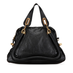 Chloé B Chloé Black Calf Leather Medium Paraty Satchel Italy