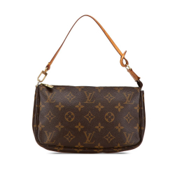 Louis Vuitton B Louis Vuitton Brown Monogram Canvas Canvas Monogram Pochette Accessoires France