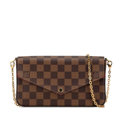 Louis Vuitton AB Louis Vuitton Brown Damier Canvas Canvas Damier Ebene Pochette Felicie France