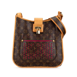 Louis Vuitton B Louis Vuitton Brown Monogram Canvas Canvas Monogram Musette Perforated Spain