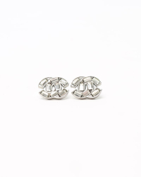 Chanel CC Rhinestone Earrings