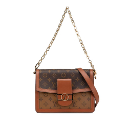 Louis Vuitton AB Louis Vuitton Brown Monogram Canvas Canvas Monogram Reverse Dauphine MM Spain