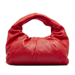 Bottega Veneta AB Bottega Veneta Red Lambskin Leather Leather Lambskin The Shoulder Pouch Italy