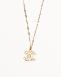 Chanel CC Rhinestone Necklace