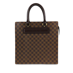 Louis Vuitton B Louis Vuitton Brown Damier Canvas Canvas Damier Ebene Venice Sac Plat GM France