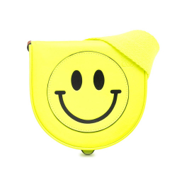 Loewe A LOEWE Yellow Calf Leather Small Smiley Heel Crossbody Spain