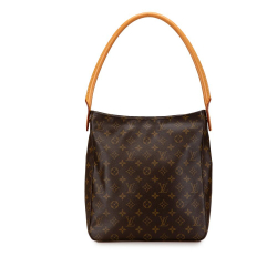 Louis Vuitton AB Louis Vuitton Brown Monogram Canvas Canvas Monogram Looping GM United States