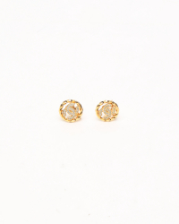 Chanel Coco Mark Rhinestone Earrings