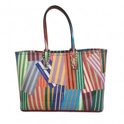 Christian Louboutin Cabata multicolour patent tote bag