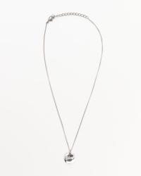 Christian Dior Logo Silver Necklace