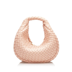 Bottega Veneta AB Bottega Veneta Pink Nappa Leather Leather Mini Nappa Intrecciato Padded Jodie Italy