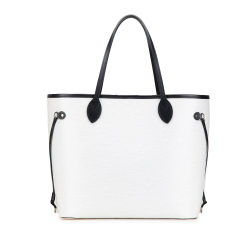 Louis Vuitton B Louis Vuitton White with Black Epi Leather Leather Epi Bicolor Neverfull MM Spain