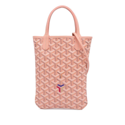 Goyard AB Goyard Pink Coated Canvas Fabric Goyardine Poitiers Claire Voie France