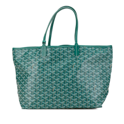 Goyard AB Goyard Green Coated Canvas Fabric Goyardine Saint Louis PM France