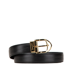 Louis Vuitton AB Louis Vuitton Black Epi Leather Leather Epi Ceinture Belt France