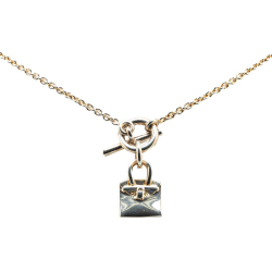 Hermès Silver SV925 / Sterling Silver Metal Sterling Silver Amulettes Kelly Pendant Necklace Italy