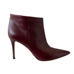 Gianvito Rossi Bottines en nappa bourgogne