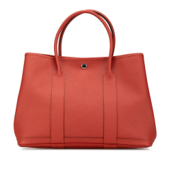 Hermès AB Hermès Orange Dark Orange Calf Leather Negonda Garden Party 36 France