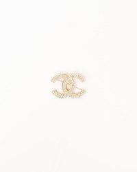 Chanel Coco Mark Rhinestone Brooch